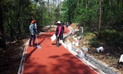 中原区黑色路面改色及彩色路面修复