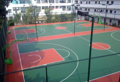 广东邦禾体育 云南省 硅Pu篮球场材料厂家