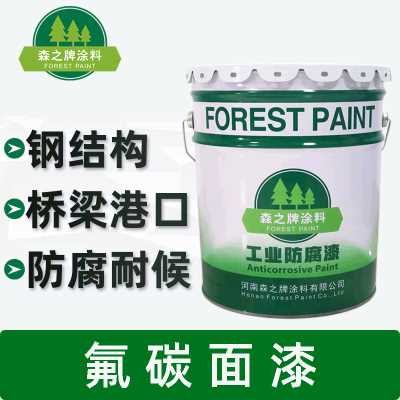 森之牌涂料/氟碳树脂面漆涂料/桥梁高速护栏钢结构机械防腐防锈漆