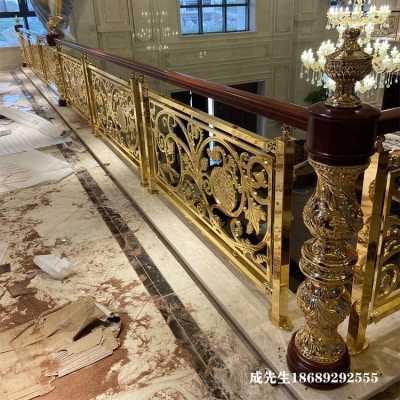 一款颇有名气的铜艺楼梯扶手制作工艺