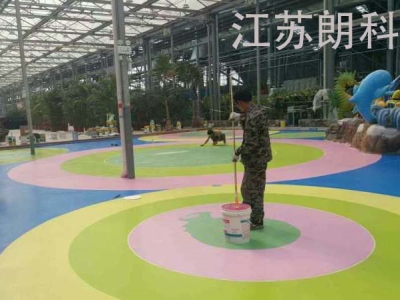 江苏聚脲生产厂家供应游乐场环保彩色防水耐磨地坪涂料