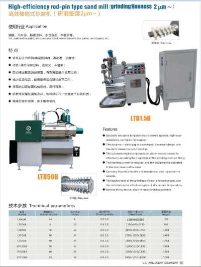 LTD1.5B/CE棒销实验砂磨机