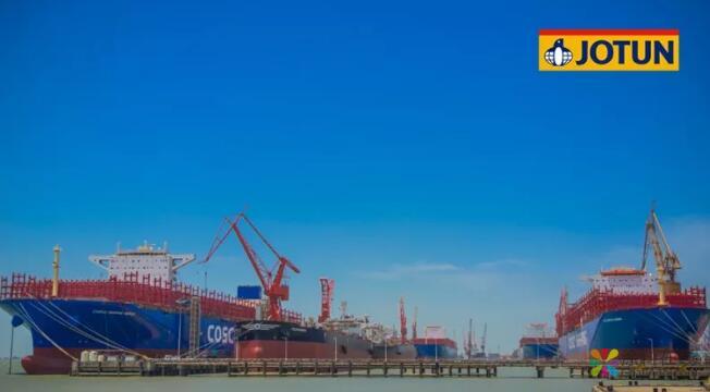中国最大集箱船COSCO Shipping Universe ，中远佐敦护航 中国涂料在线，coatingol.com