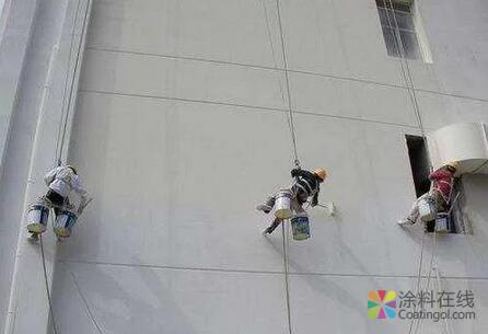 外墙涂料施工工艺 中国涂料在线，coatingol.com