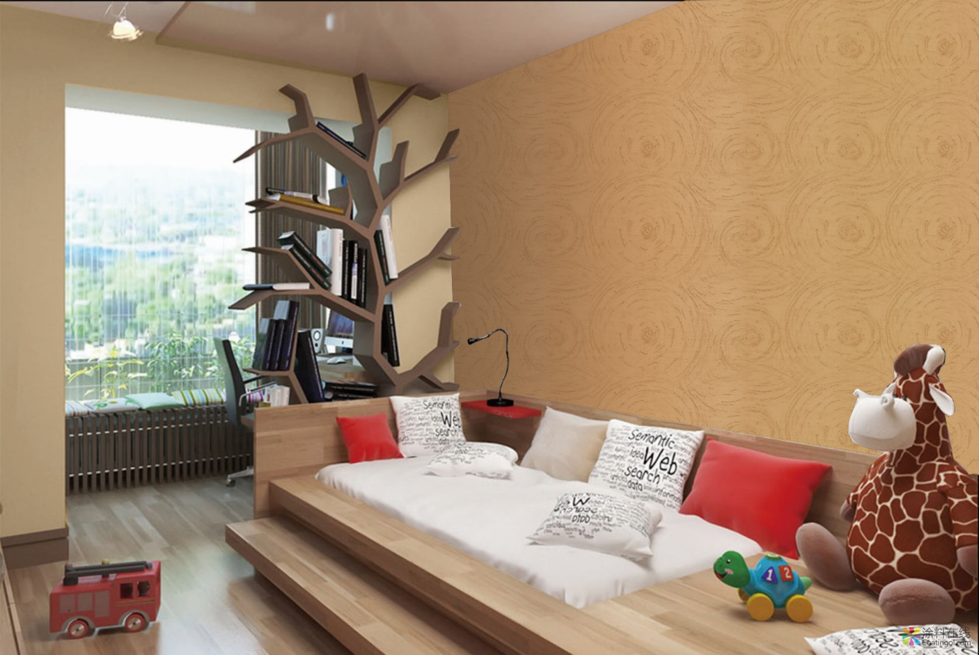 鲜呼吸硅藻泥质彩天成 中国涂料在线，coatingol.com