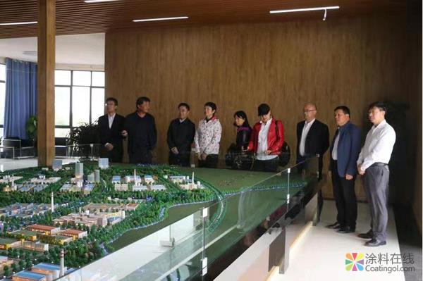 中国涂料工业协会领导考察三棵树明光生产基地 中国涂料在线，coatingol.com