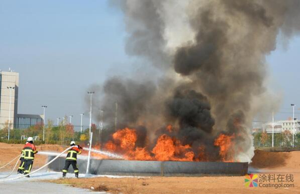 0906.jpg 大型CAFS灭火试验演练在榆能化举办 中国涂料在线,coatingol.com