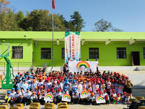 立邦「为爱上色」再度走进湖北“孟垅小学”，用爱刷新孩子们的未来 中国涂料在线，coatingol.com