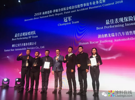 PPG全力支持2018梅赛德斯-奔驰全国钣金喷涂技能暨事故车业务竞赛 中国涂料在线，coatingol.com
