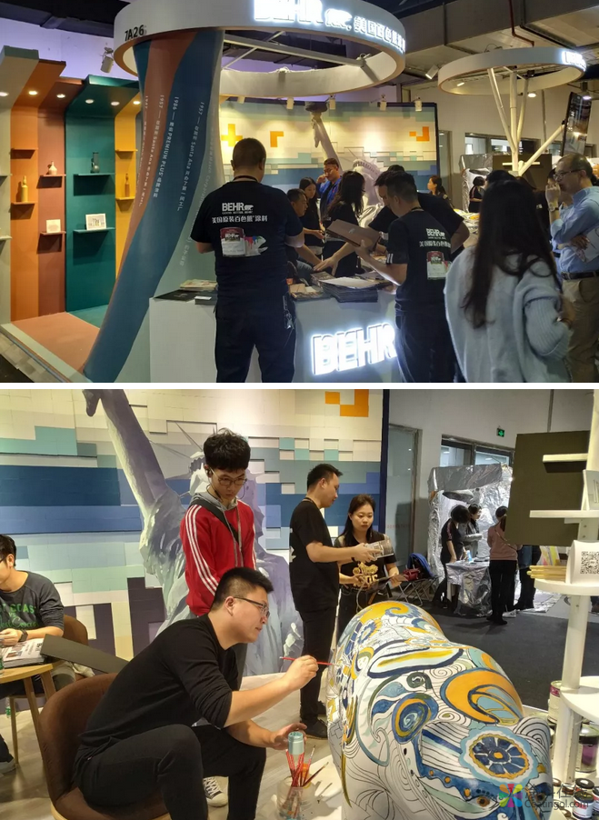 BEHR百色熊、奥斯罗、卡百利、瓦帕茵特Valpaint惊艳亮相设计周 中国涂料在线，coatingol.com
