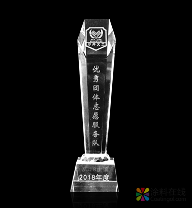 中华制漆义工队荣获“2018年度优秀义工团体”称号 中国涂料在线，coatingol.com