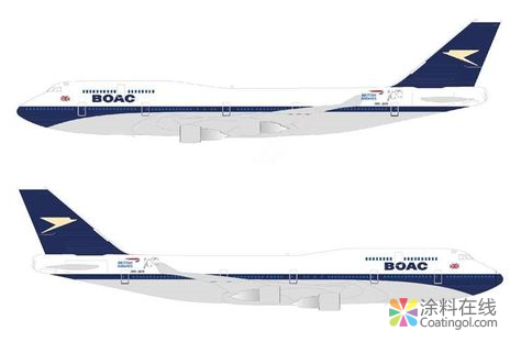 英国航空公司正在为其波音747飞机提供一个20世纪60年代的油漆计划 中国涂料在线，coatingol.com
