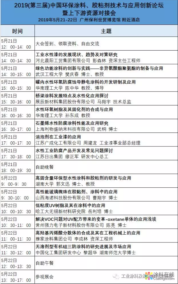 最强参观攻略-2019第十三届广州国际涂料 油墨 胶粘剂展览会看点 涂料在线，coatingol.com