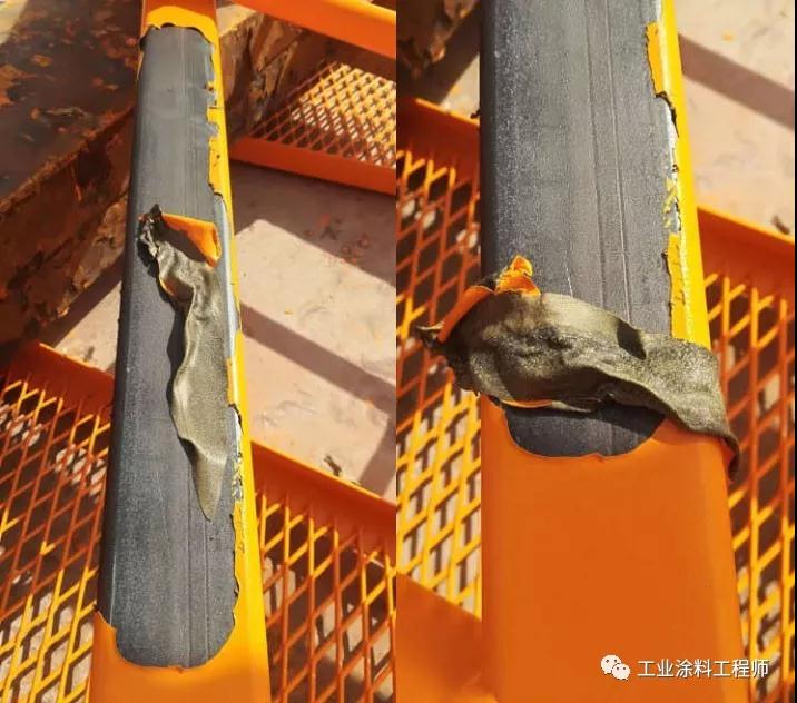涂装异常案例分析（二十八）、塔机钢结构涂漆层附着力差易脱落！ 涂料在线，coatingol.com