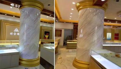 数码彩仿大理石尊贵涂装效果,邂逅珠宝店 涂料在线,coatingol.com