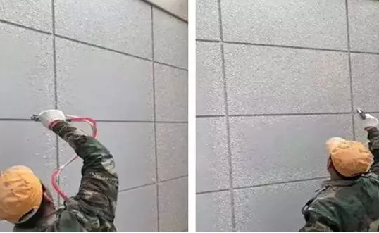 水包砂在不同建筑造型基面的喷涂要点 涂料在线,coatingol.com