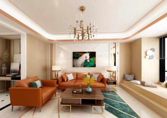 鳄鱼彩妆 | 轻奢客厅，美的撩人 涂料在线,coatingol.com