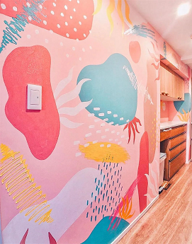 我,喜欢你!我们一起墙绘吧! 涂料在线,coatingol.com