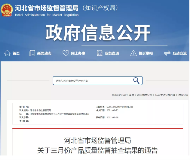河北省三月份产品质量监督抽查结果 涂料在线,coatingol.com