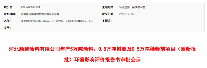 总投资1.4亿元！年产5万吨涂料、0.8万吨树脂及0.5万吨稀释剂项目落户河北，布局船舶等赛道 涂料在线,coatingol.com