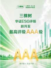 华证ESG年度评级揭晓 三棵树跃升至AAA级