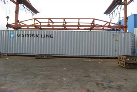宝骏水性涂料涂刷在丹麦马士基集装箱